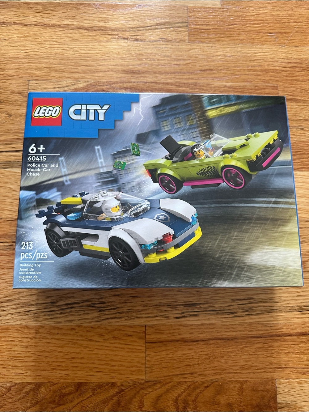 LEGO City Police Car and Muscle Car Chase - Green and White